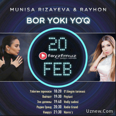 Munisa Rizayeva ft. Rayhon - Bor Yoki Yo'q