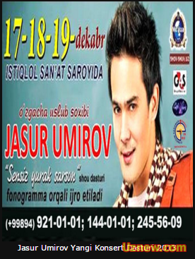 Jasur Umirov Yangi Konsert Dasturi 2014