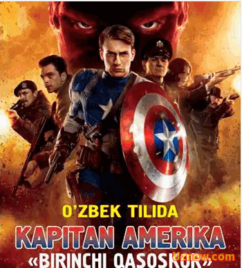 Kapitan Amerika uzbek tilida (HD)