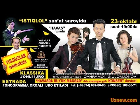 Afisha - Havas guruhi 23-oktyabr soat 19:00da Istiqlol san'at saroyida konsert beradi 2016