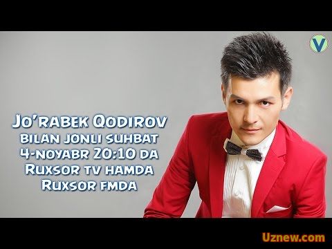 Afisha - Jo'rabek Qodirov bilan jonli suhbat 4-noyabr 20:10 da Ruxsor tv va Ruxsor fmda