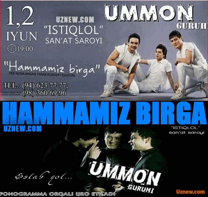 Ummon guruhi - Hammamiz birga nomli konsert dasturi 2016